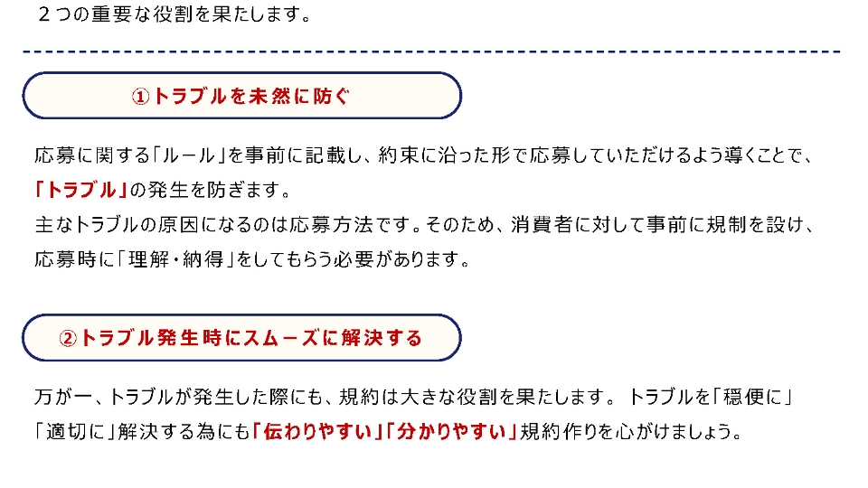 キャンペーン規約作成の手引き