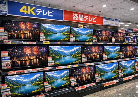 家電売り場写真